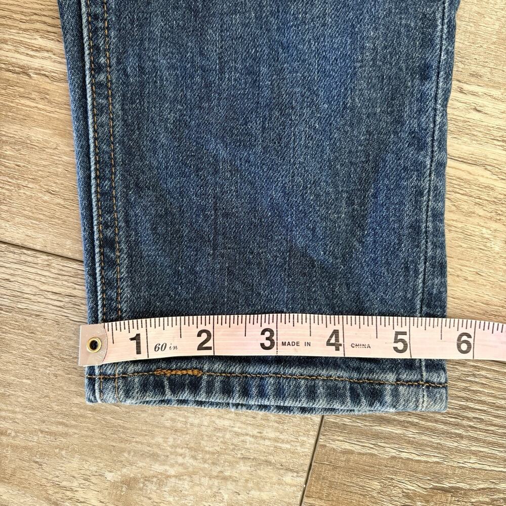 Denim Forum Aritzia Yoko High Rise‎ Ankle Slim Button Fly Blue 26 Organic Cotton - Picture 7 of 9